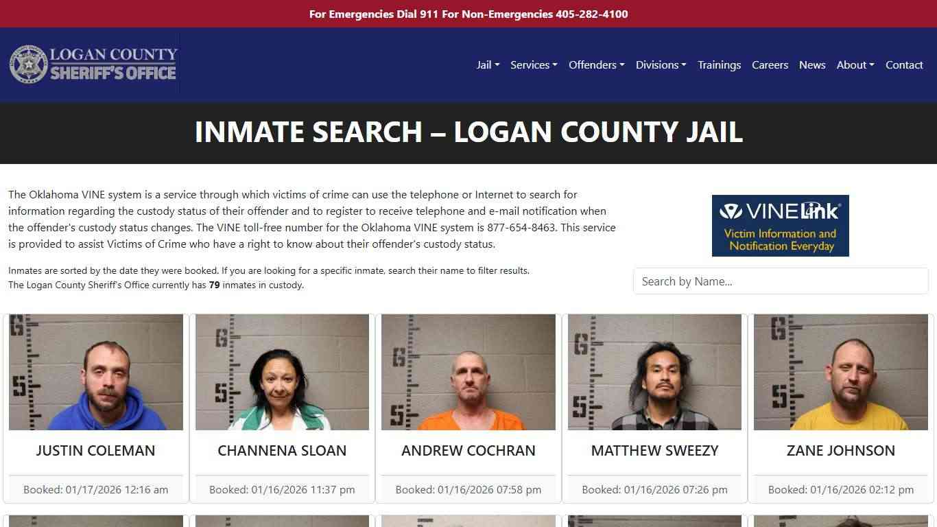Inmate Search | Logan County Sheriff's Office